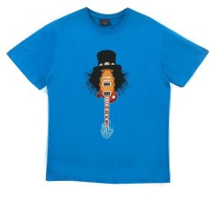 Guns N Roses Baskılı T-shirt MAVİ - XL