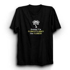 Oyun Undertale Flowey Şans Baskılı Tshirt