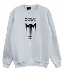 Marilyn Manson Baskılı Sweatshirt