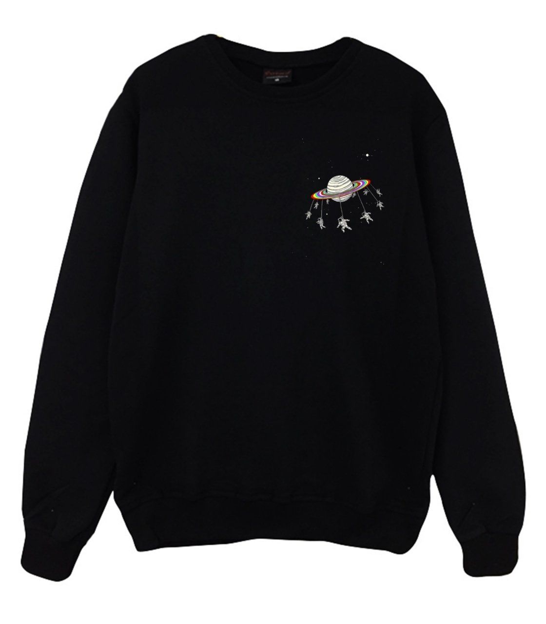 Satürn Baskılı Sweatshirt
