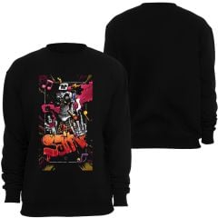 Fame Stoned Özel Tasarım Baskılı Unisex Bisiklet Yaka Sweatshirt