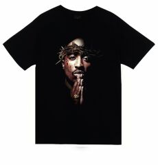 Tupac Shakur Baskılı T-shirt