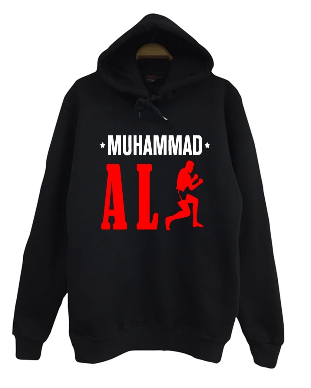 MUHAMMED ALİ Baskılı Sweatshirt SİYAH - 3XL