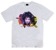 Jimi Hendrix Baskılı T-shirt
