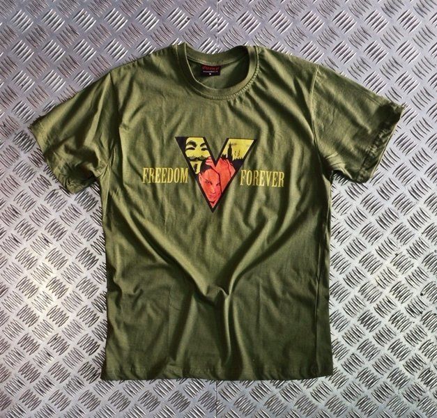 V FOR VENDETTA Baskılı T-shirt