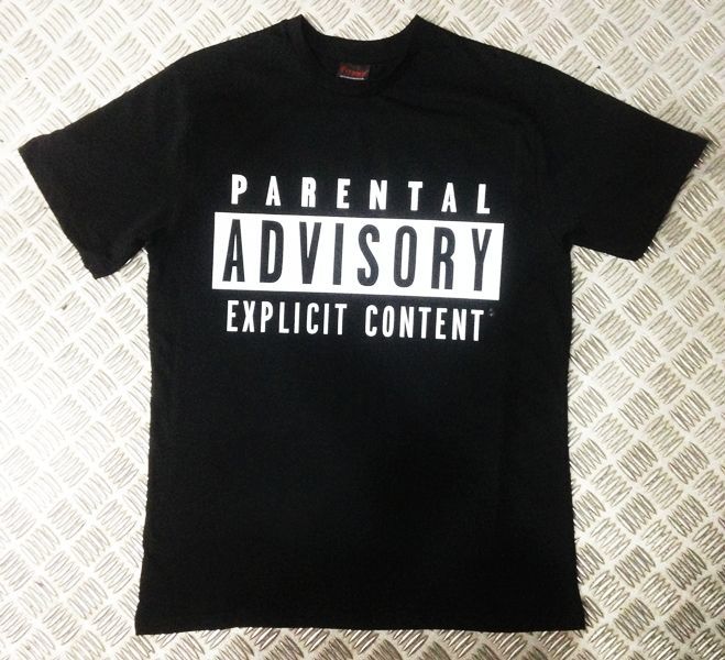 PARENTAL ADVISORY Baskılı T-shirt