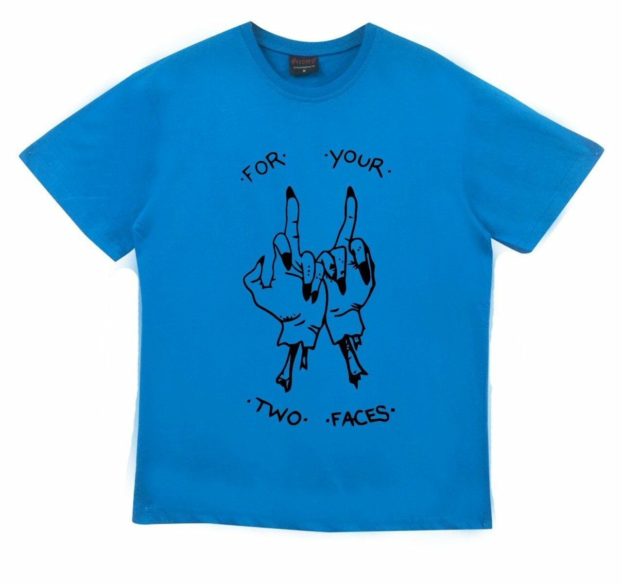 For Your Two Faces Baskılı T-shirt