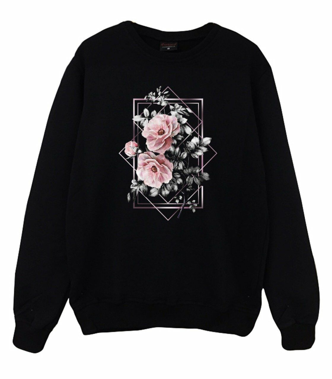 Rose Baskılı Sweatshirt