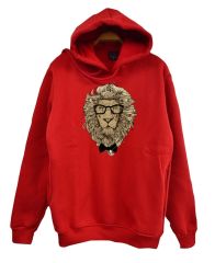 Aslan Gözlüklü Baskılı Çocuk Sweatshirt