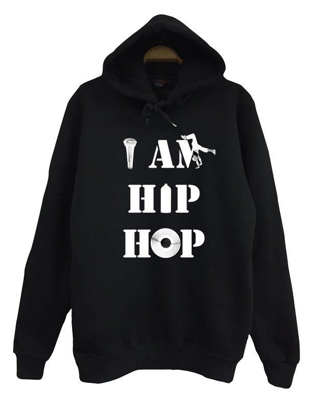 I AM HIP HOP Baskılı Sweatshirt