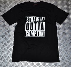 STRAIGHT OUTTA COMPTON Baskılı T-shirt