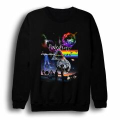 Pink Floyd Baskılı Sweatshirt