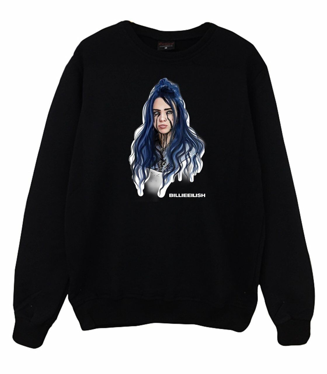 Billie Eilish Bisiklet Yaka Sweatshirt