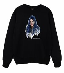 Billie Eilish Bisiklet Yaka Sweatshirt