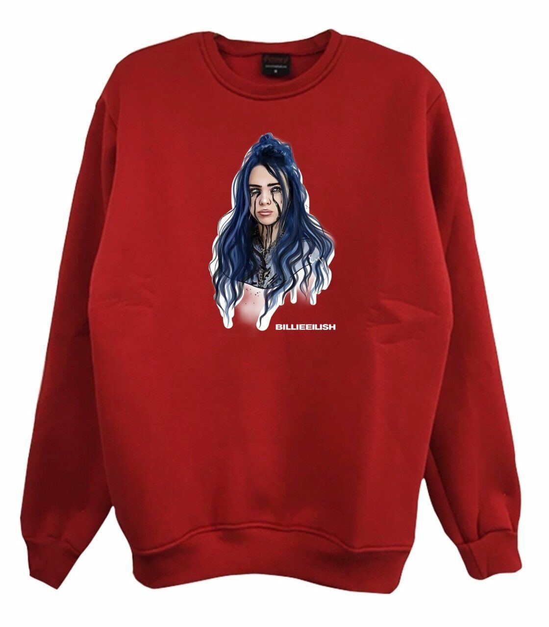 Billie Eilish Bisiklet Yaka Sweatshirt