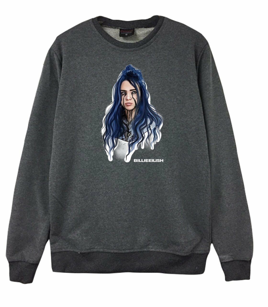 Billie Eilish Bisiklet Yaka Sweatshirt