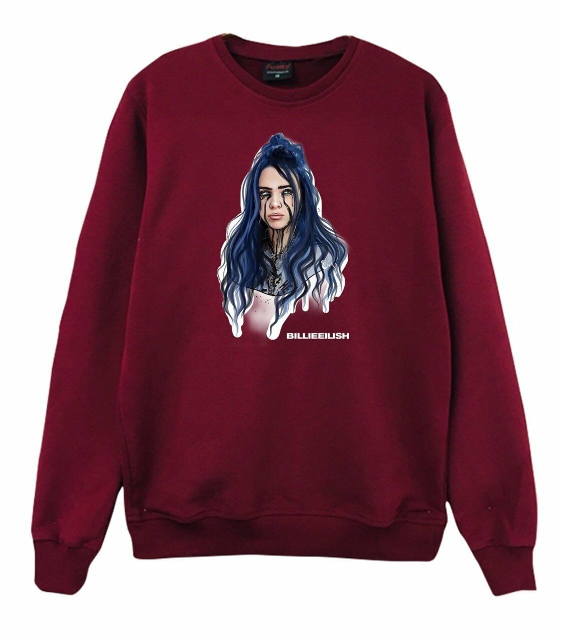 Billie Eilish Bisiklet Yaka Sweatshirt