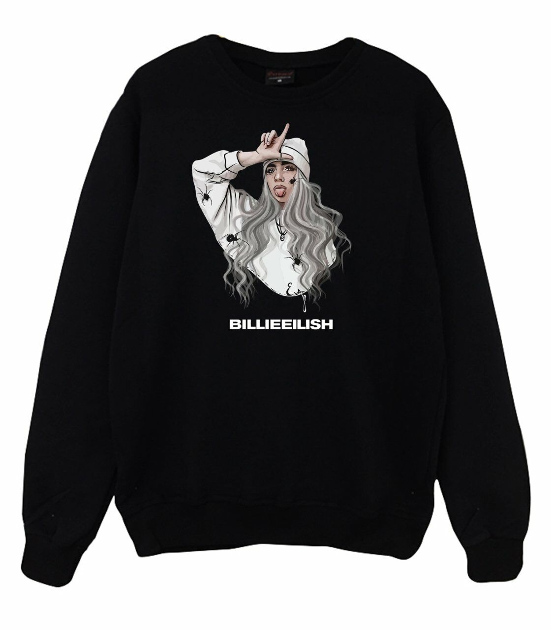 Billie Eilish Baskılı Sweatshirt