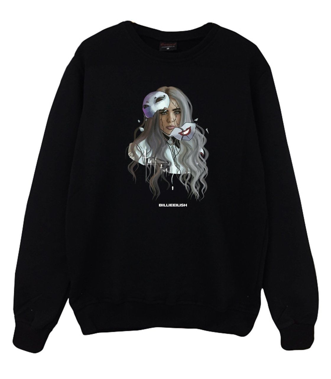 Billie eilish sales baskılı sweatshirt