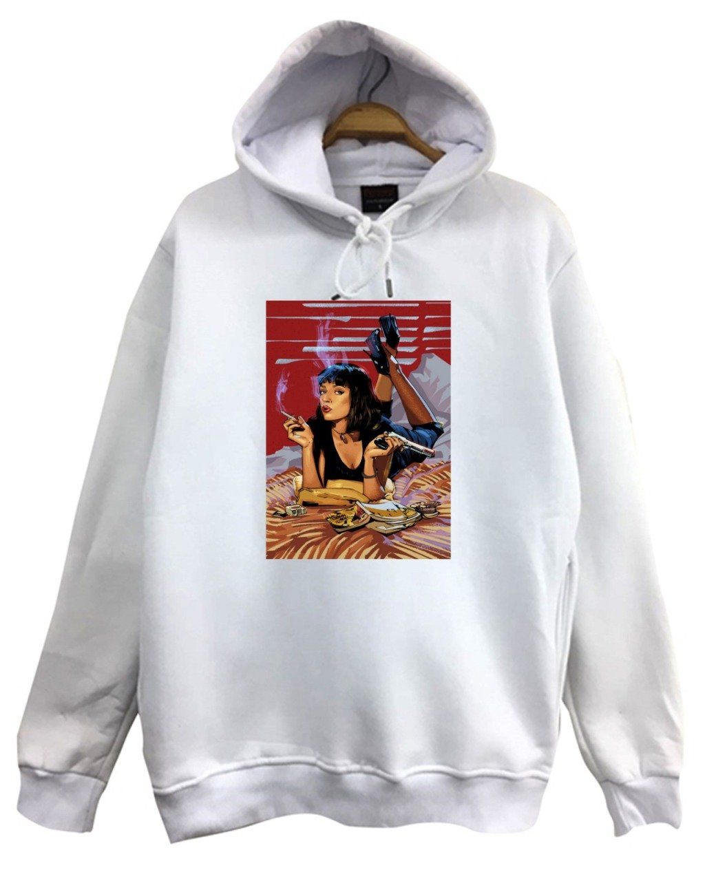 Stoned Pulp Fiction Kapüşonlu Sweatshirt