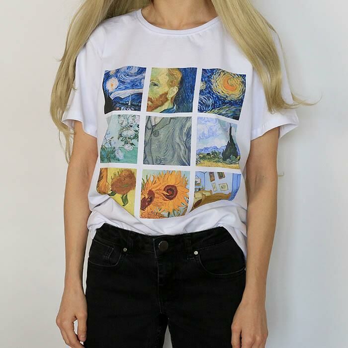 Van Gogh Baskılı Tişört