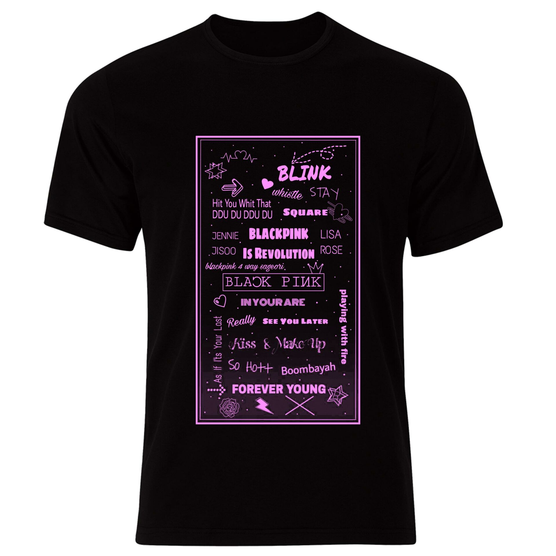 Blackpink ( KPop , Black Pink ) Özel Tasarım Unisex Tshirt