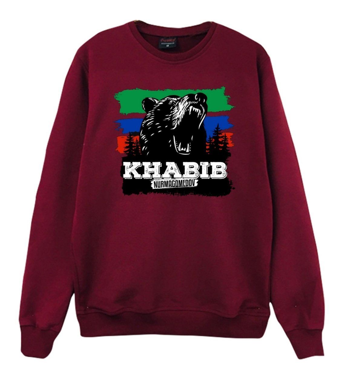 Khabib Nurmagomedov Baskılı Sweatshirt