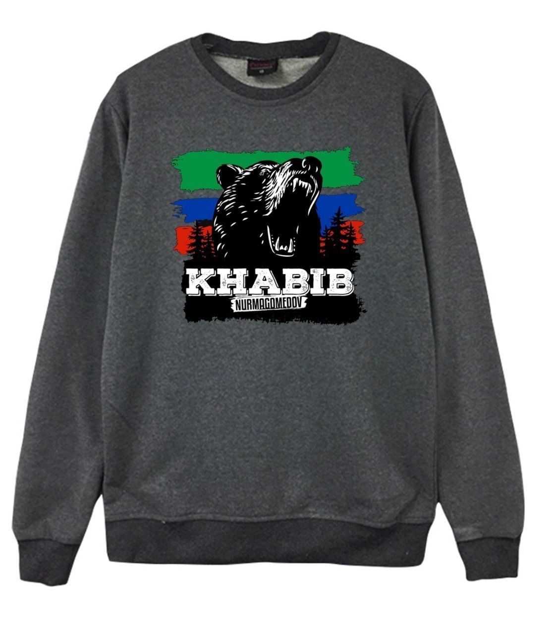 Khabib Nurmagomedov Baskılı Sweatshirt
