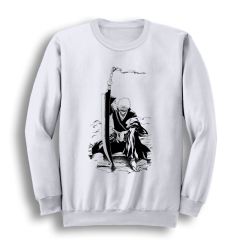 Bleach Baskılı Bisiklet Yaka Sweatshirt