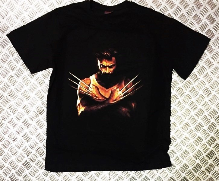 WOLVERINE Baskılı T-shirt SİYAH - XS