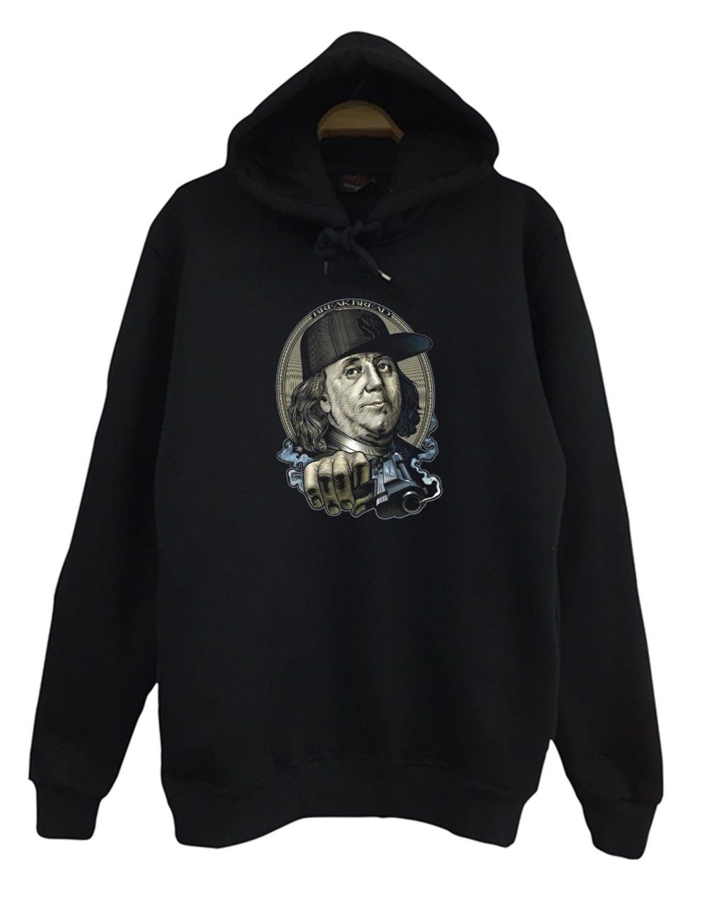 Benjamin Franklin Baskılı Sweatshirt