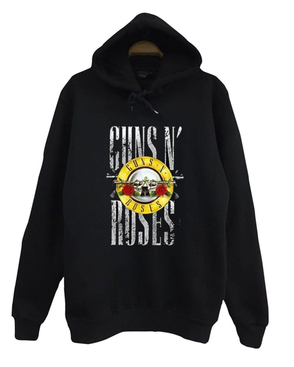 Guns N Roses Baskılı Kapüşonlu Sweatshirt