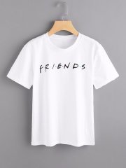 Baskılı T-shirt BEYAZ - 3XL