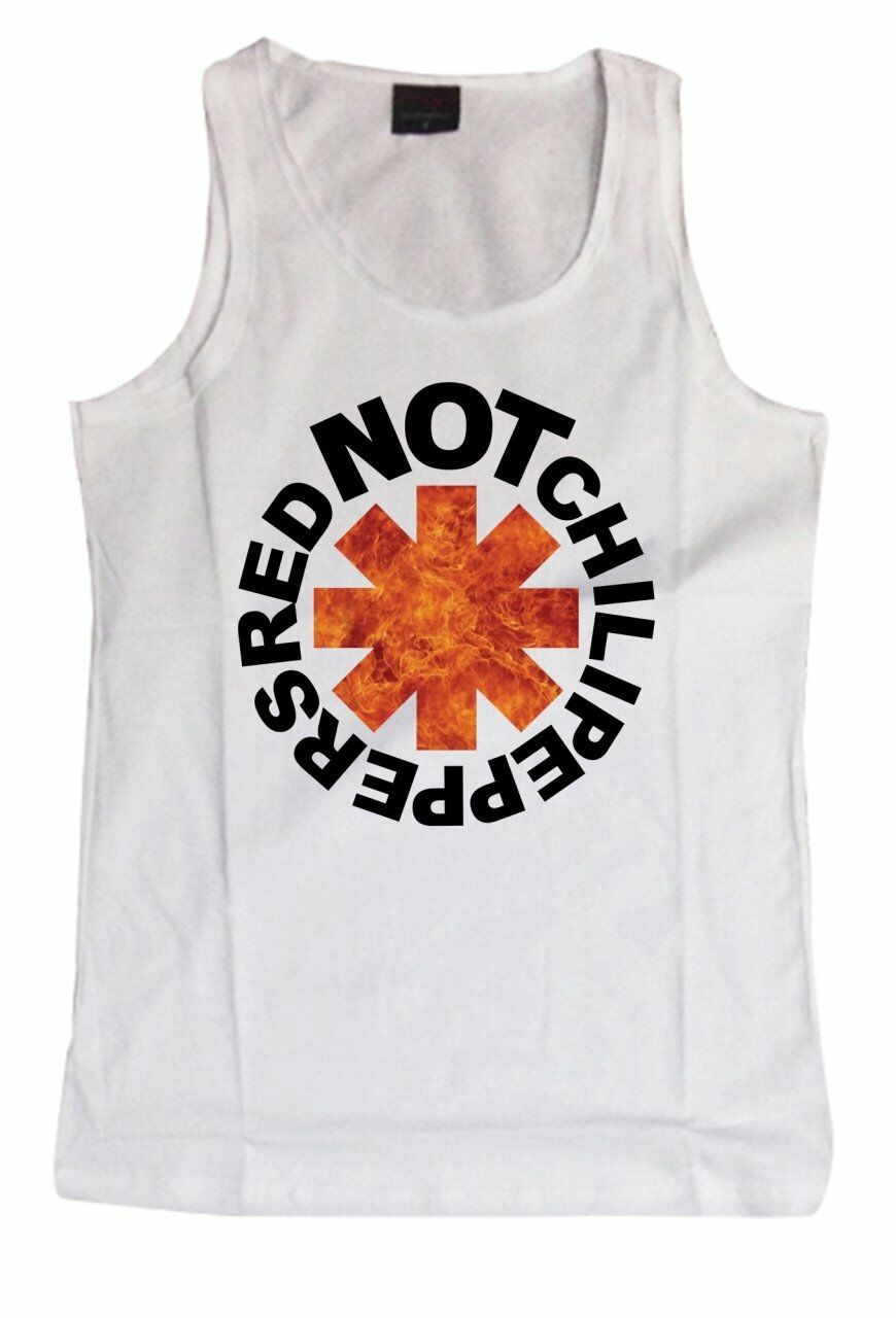 Red Not Chili Peppers Baskılı Sıfır Kol T-Shirt