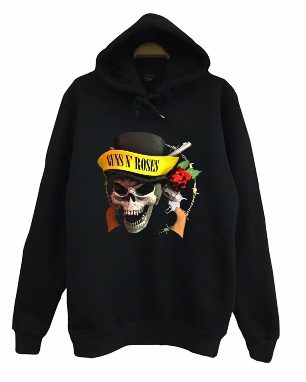 Guns N Roses Baskılı Kapüşonlu Sweatshirt