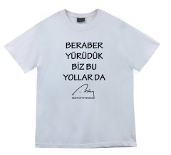 Recep Tayyip Erdoğan Baskılı T-shirt BEYAZ - XL