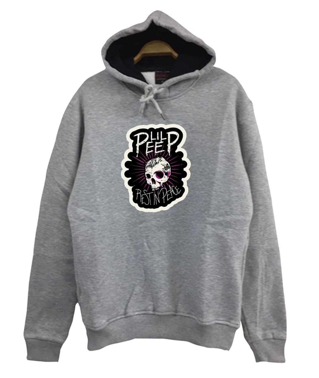 LIL PEEP Baskılı Sweatshirt GRİ - 2XL