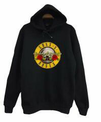 Guns N Roses Baskılı Kapüşonlu Sweatshirt