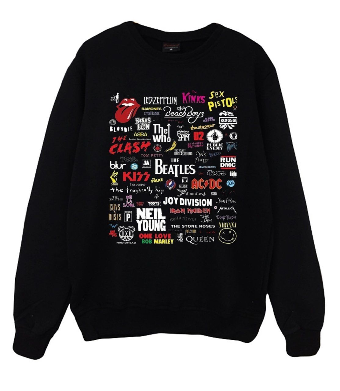 Heavy Metal Baskılı Sweatshirt