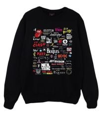 Heavy Metal Baskılı Sweatshirt