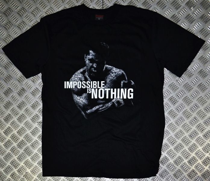 MUHAMMET ALİ Baskılı T-shirt SİYAH - M