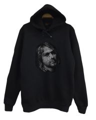 Nirvana-Kurt Cobain Baskılı Kapüşonlu Sweatshirt