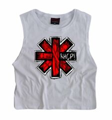 RED HOT CHILI PEPPERS Baskılı Göbek Üstü-Yarım T-shirt