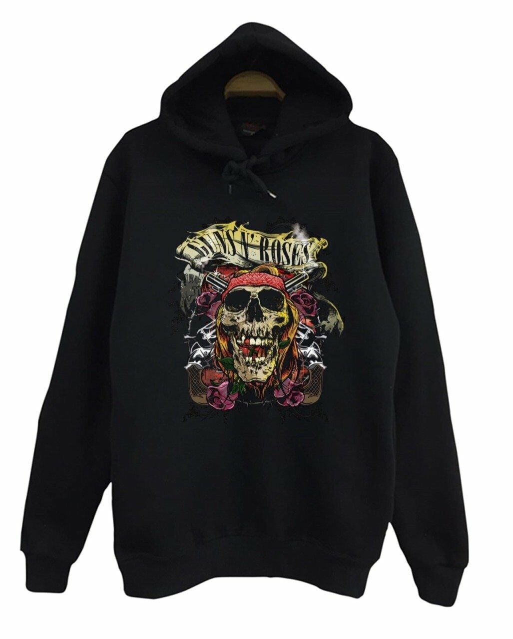 Guns N Roses Baskılı Kapüşonlu Sweatshirt