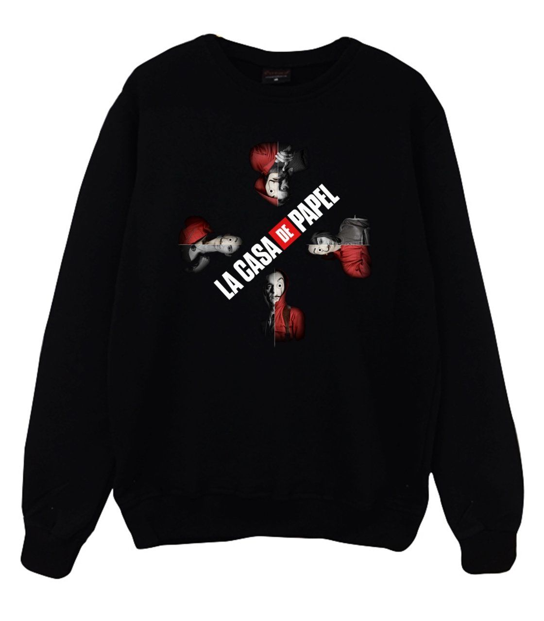 La Casa De Papel Baskılı Sweatshirt