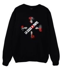La Casa De Papel Baskılı Sweatshirt