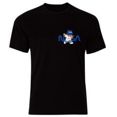 Nasa Sevimli Ayıcık Baskılı Özel Tasarım Unisex Tshirt