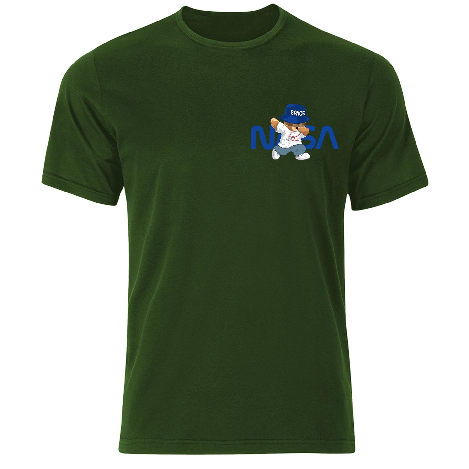 Nasa Sevimli Ayıcık Baskılı Özel Tasarım Unisex Tshirt