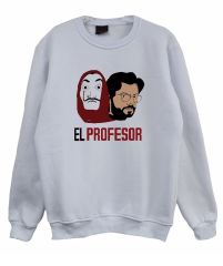 La Casa De Papel Baskılı Sweatshirt