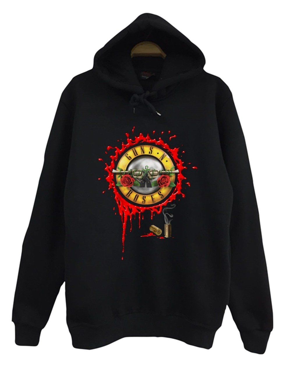 Guns N Roses Baskılı Kapüşonlu Sweatshirt
